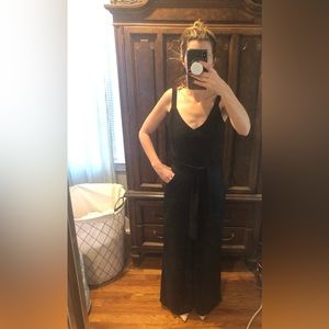 Tart XS black jumpsuit with waist tie, excellent condition